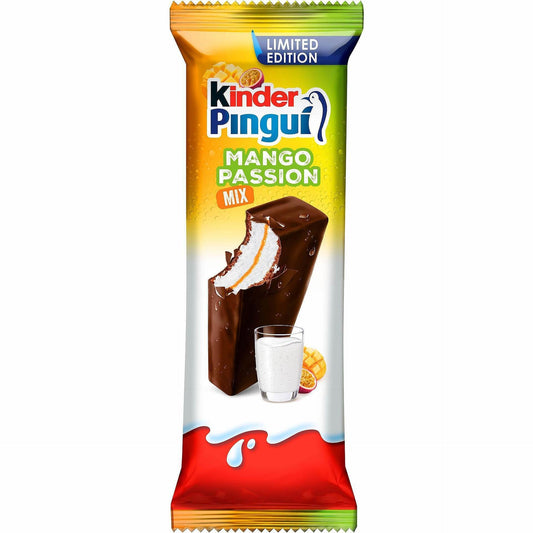 Млечен десерт KINDER PINGUI с пълнеж манго и маракуя 30 г