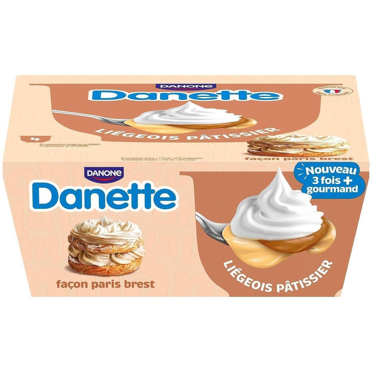 Млечен десерт DANETTE Paris brest 4х90г
