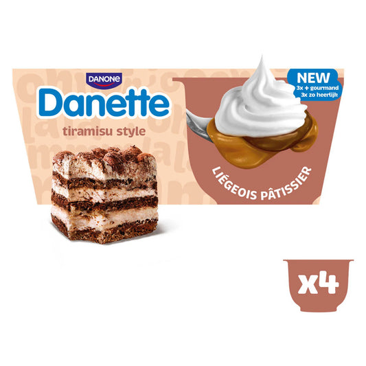 Млечен десерт DANETTE Tiramisu 4х90г