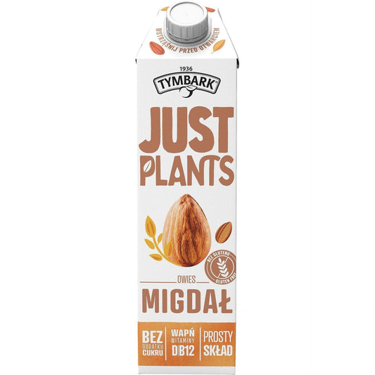 JUST PLANTS овесено-бадемова неподсладена напитка без глутен 1 л