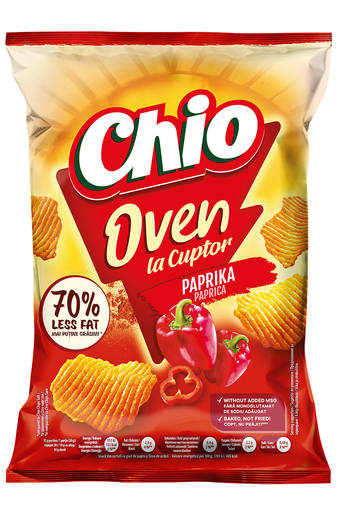 Печен чипс CHIO OVEN паприка 100 г