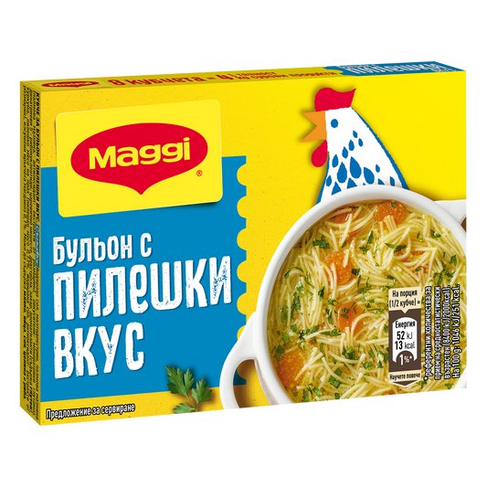 Пилешки бульон MAGGI, обогатен с желязо 80 г