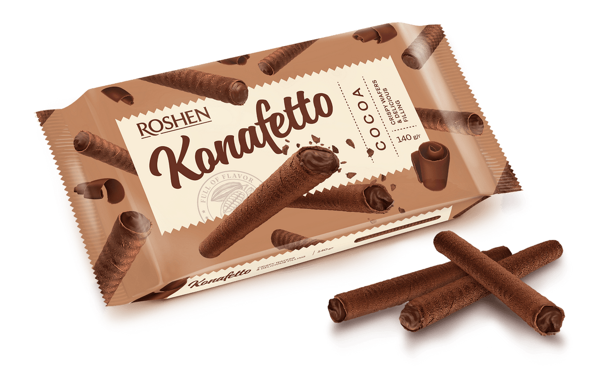 Пурички ROSHEN Konafetto Cocoa 140 г
