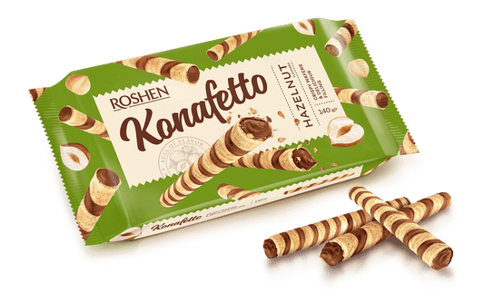 Пурички ROSHEN KOnafetto Hazelnut 140 г