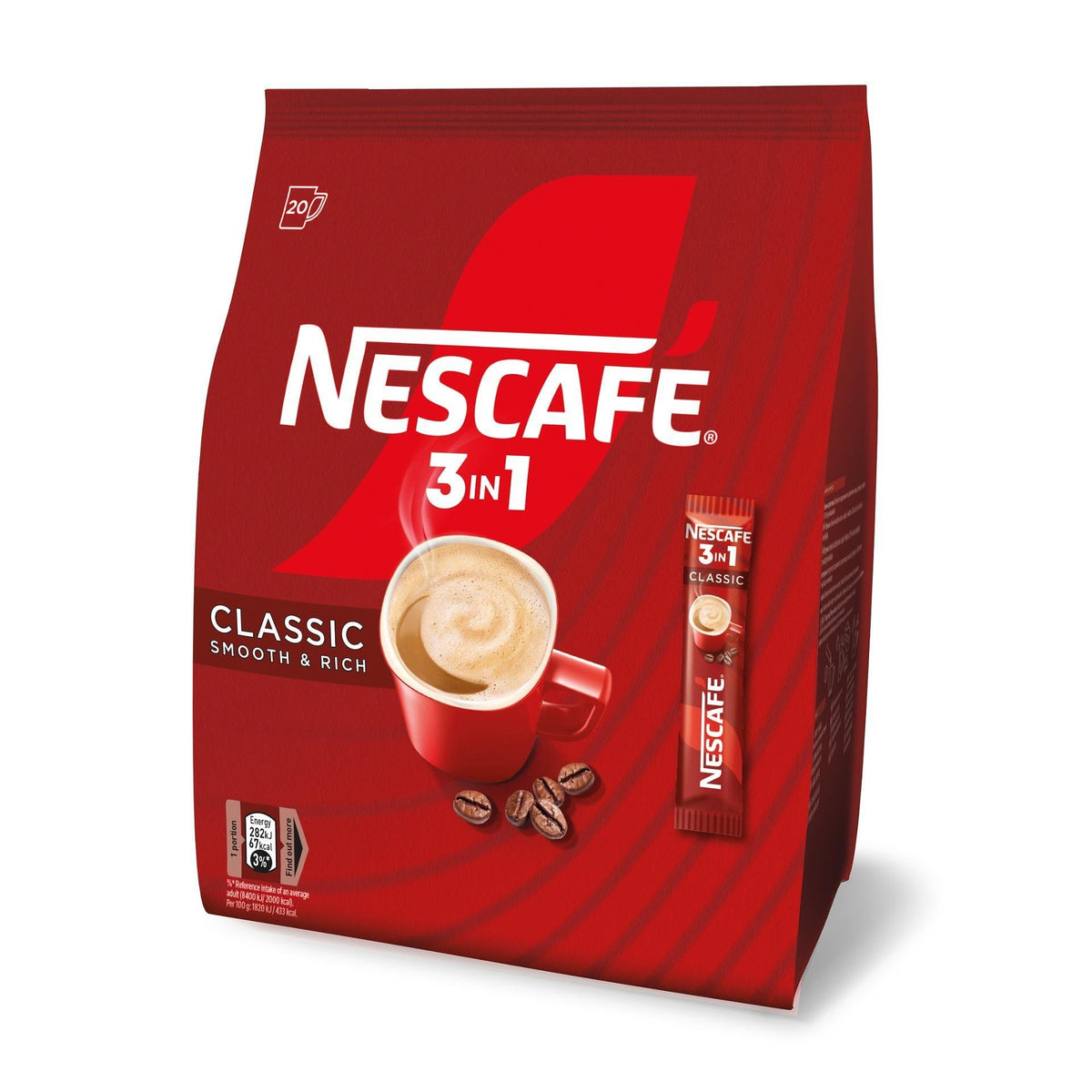 Разтворимо кафе NESCAFE 3в1 Classic 20 бр.