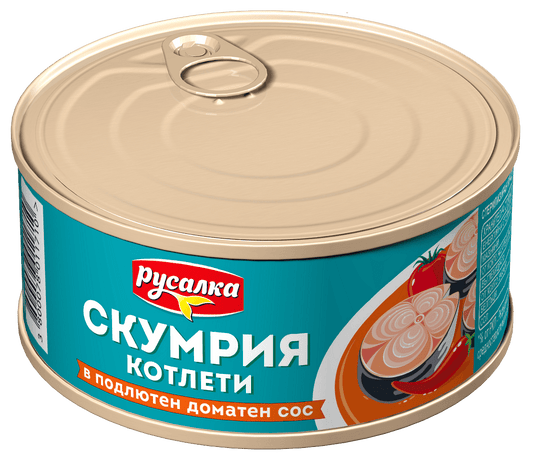 Скумрия котлет РУСАЛКА подлютен сос 300 г