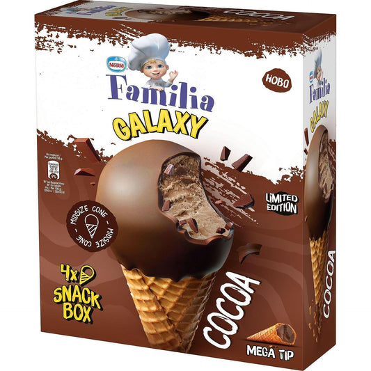 Сладолед FAMILIA GALAXY Ball какао 4 бр. 232 г