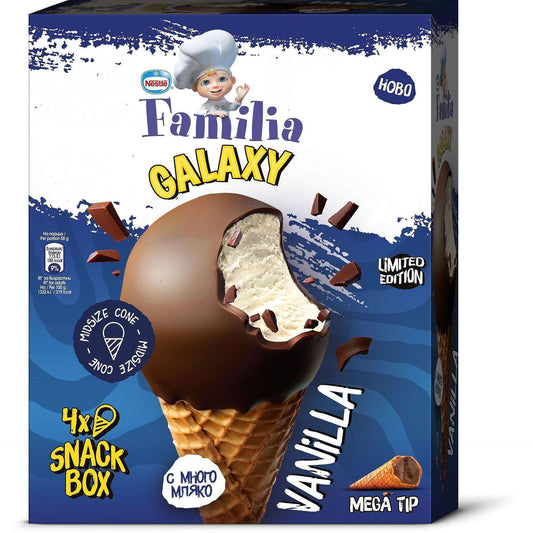 Сладолед FAMILIA GALAXY Ball ванилия 4 бр. 232 г