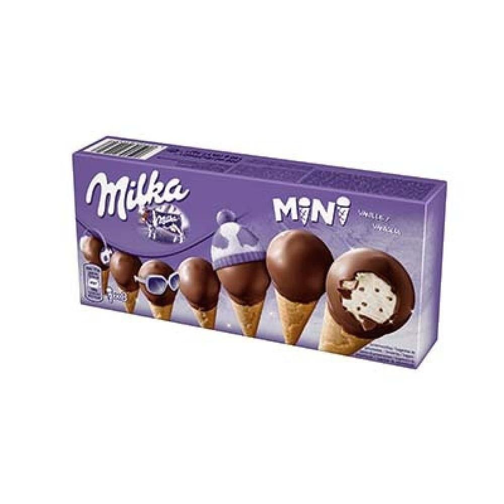 Сладолед MILKA мини конус мултипак 140 гр.