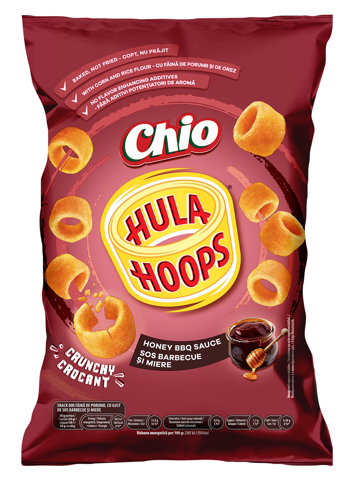 Снакс Hulla Hoops сирене 70гр
