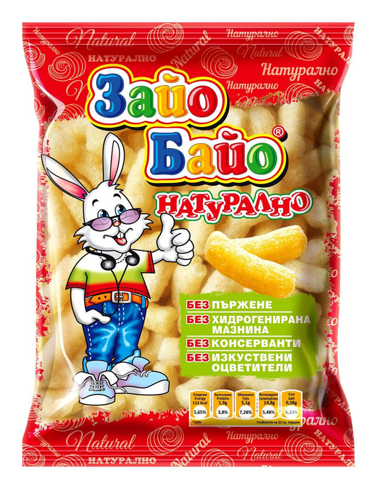 Снакс ЗАЙО БАЙО натурален  с масло 50гр