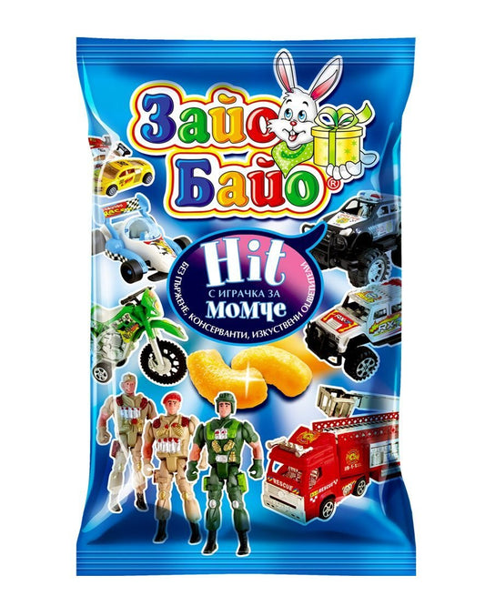 Снакс ЗАЙО БАЙО за момче с играчка 60гр