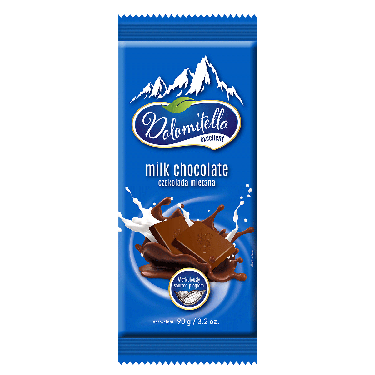 Шоколад DOLOMITELLO тъмен 90г