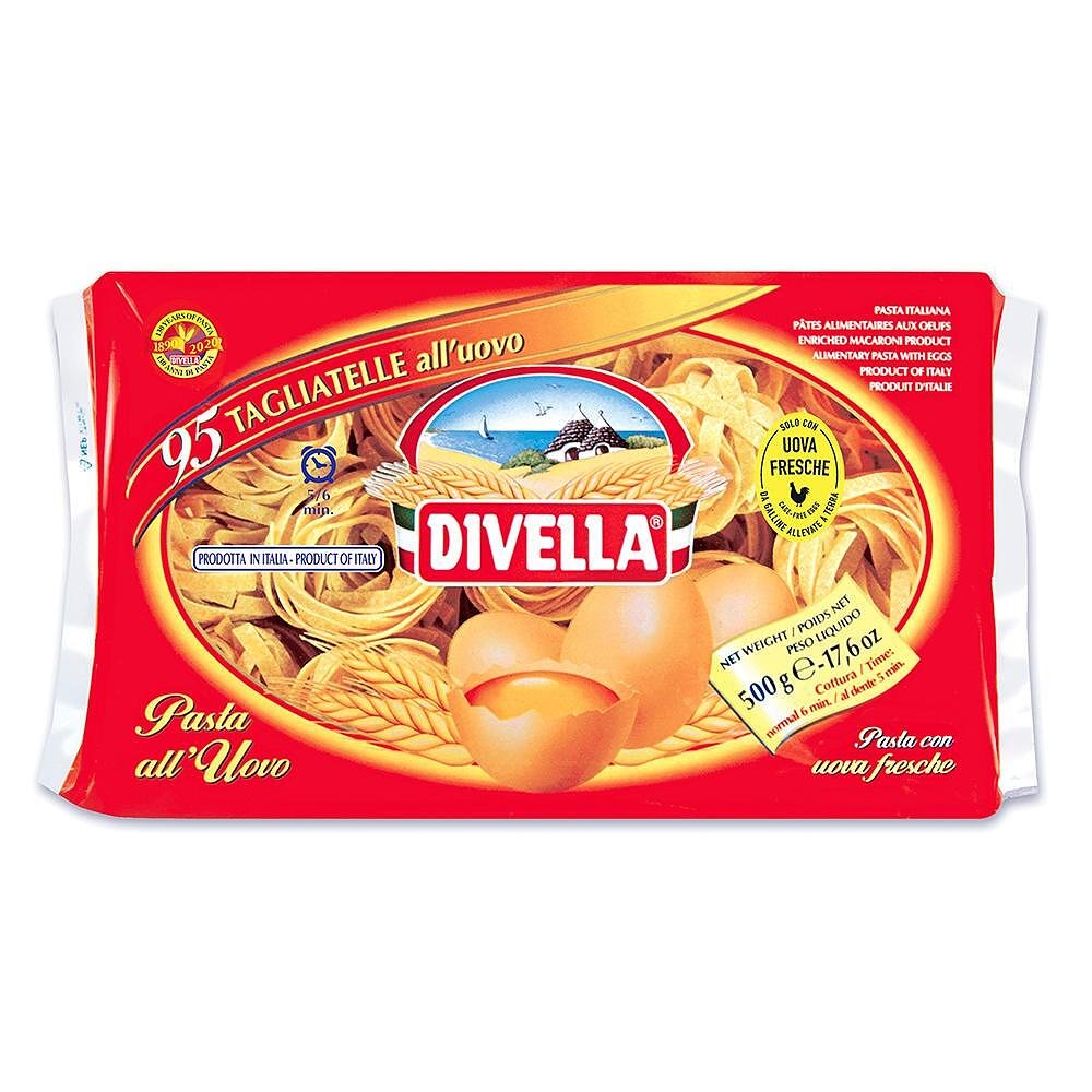 Талиатели DIVELLA с яйца 500 гр.