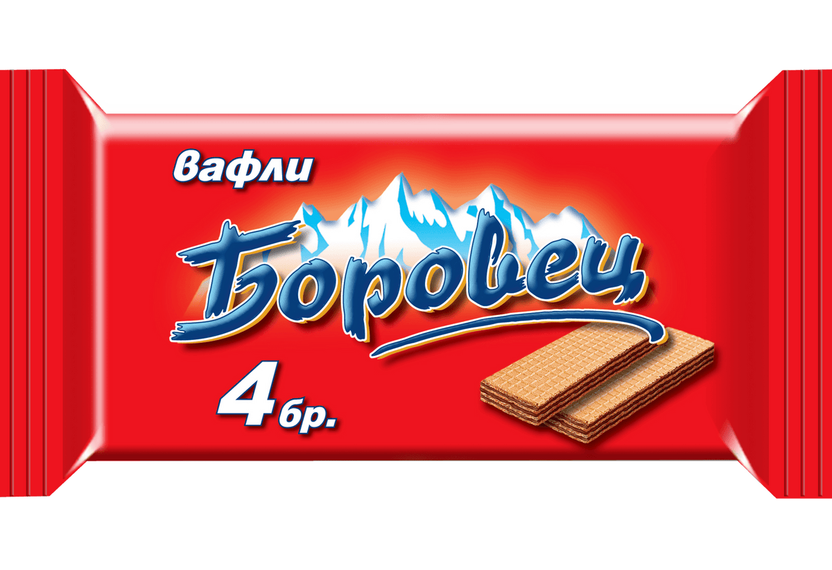 Вафли БОРОВЕЦ обикновени 4 бр. 120 г