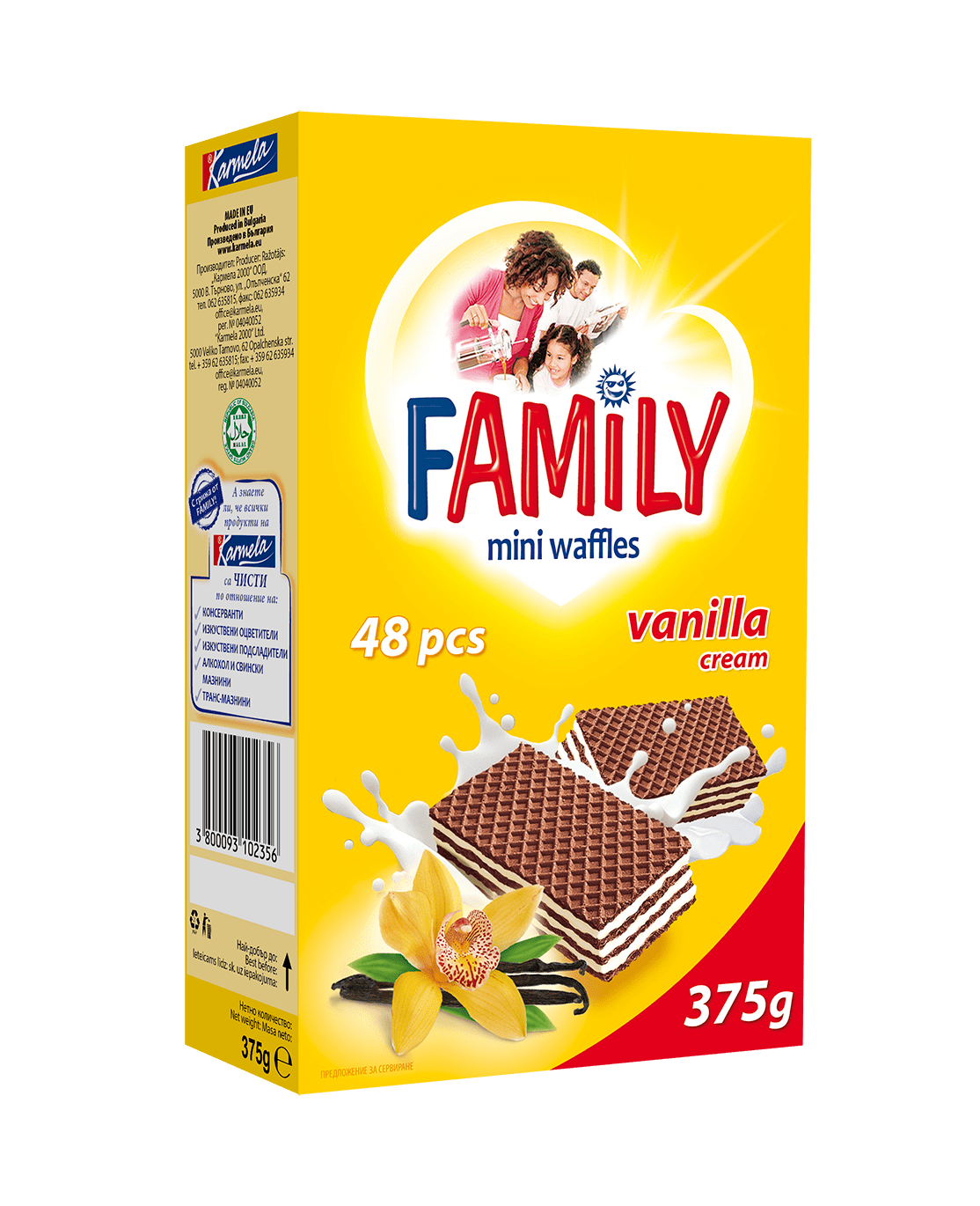 Вафли FAMILY ванилия 375 г