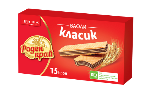 Вафли РОДЕН КРАЙ обикновени 375 г