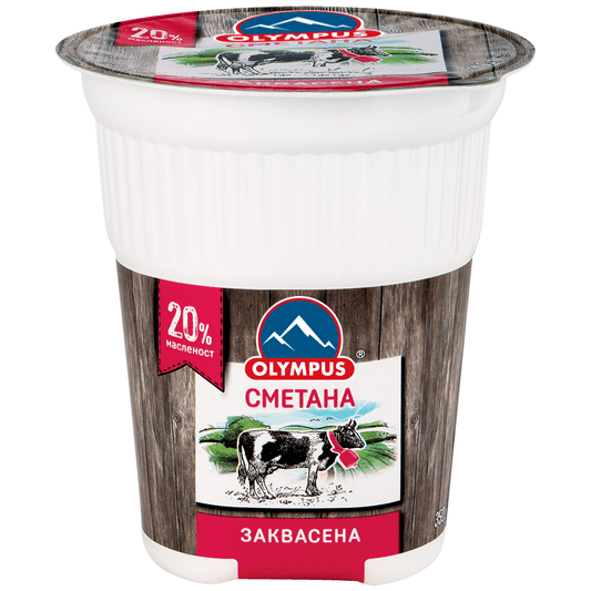 Заквасена сметана OLYMPUS 20% 350 г
