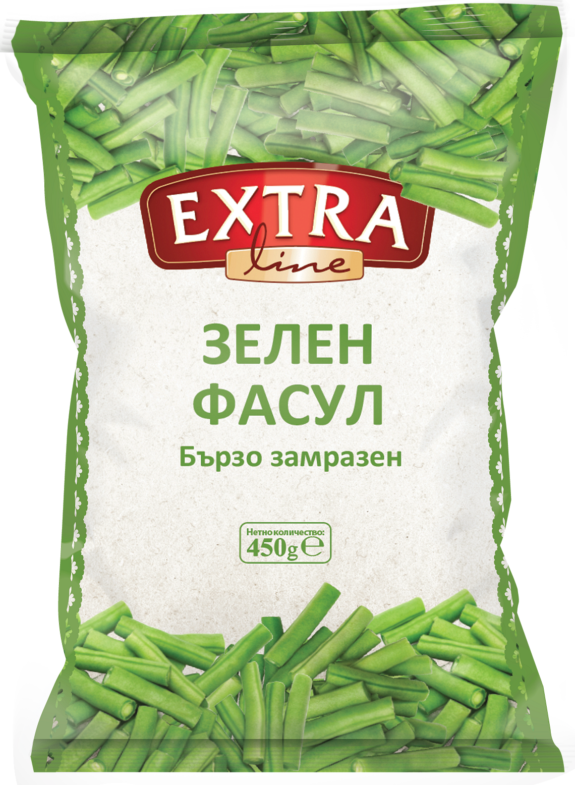 Замразен зелен фасул EXTRA LINE 450 г