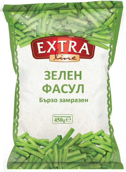 Замразен зелен фасул EXTRA LINE 450 г
