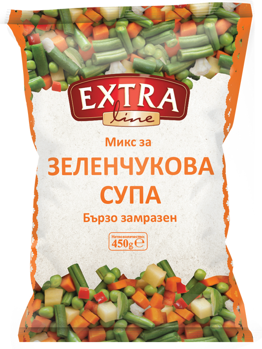 Замразена зеленчукова супа EXTRA LINE 450 г