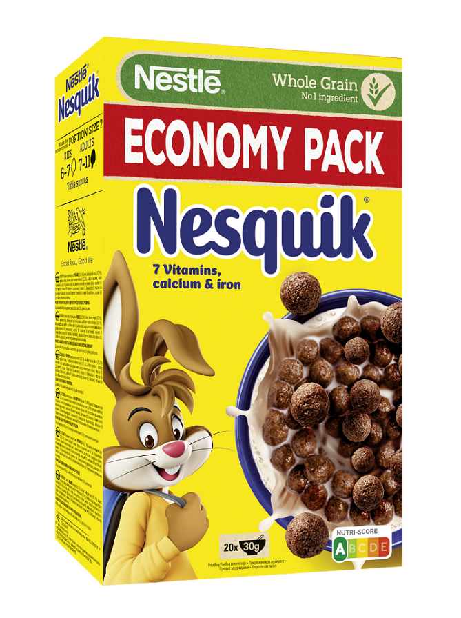Зърнена закуска NESTLÉ NESQUIK 625g